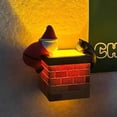 thumbnail image 3 of LED Light-up Stack Refrigerator Magnet Luminous Movable Christmas Santa Claus Black Cat Fireplace Stack Fridge Decoration with Light, 3 of 7