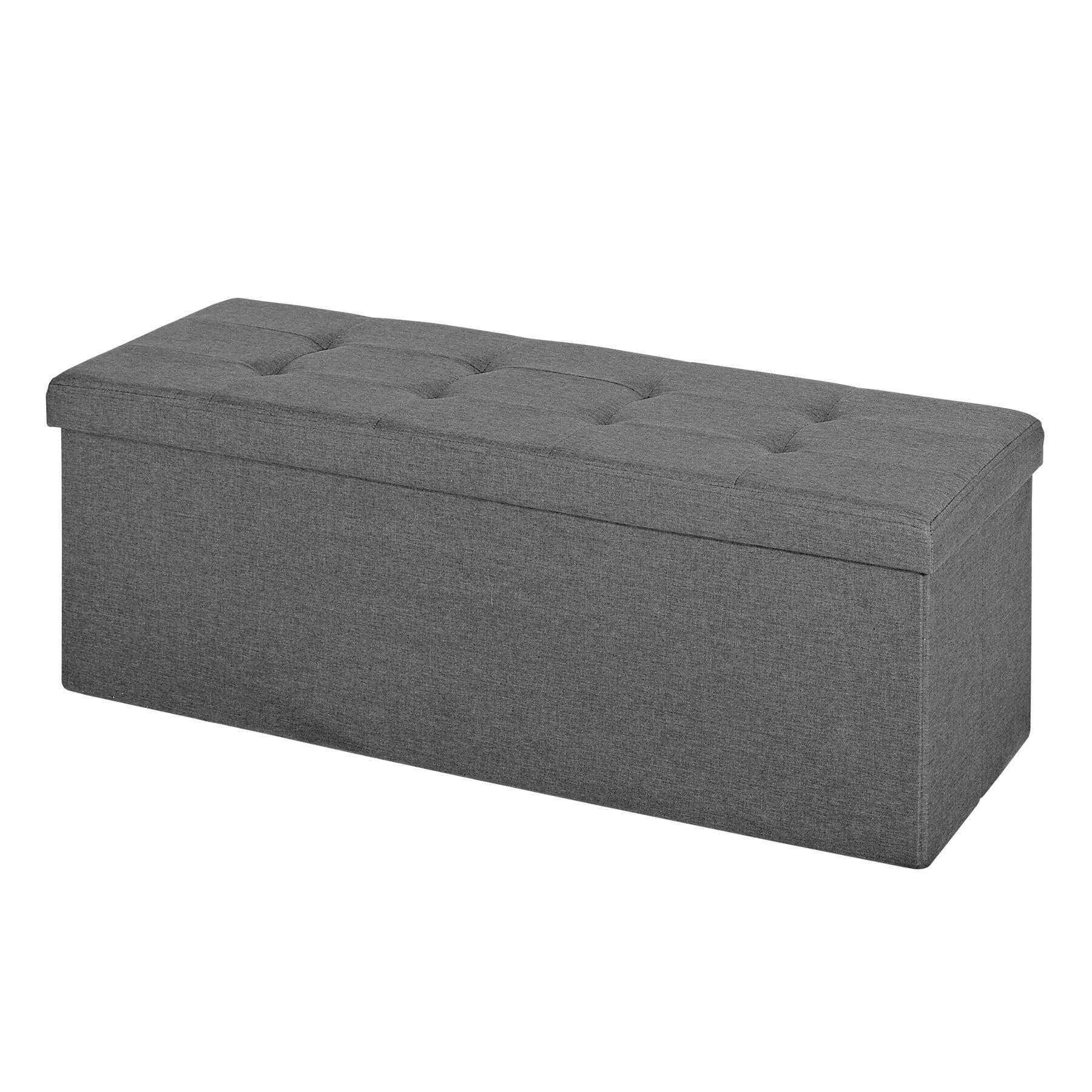 ZENY 43.5 Inches Folding Storage Ottoman Bench Storage Chest Foot Rest