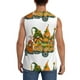thumbnail image 4 of Fotbe Thanksgiving Truck Men's Camiseta sin Mangas Estampada para Hombres, Playera Casual para Gimnasio, Entrenamiento, Playa-Small, 4 of 7