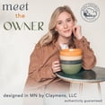 thumbnail image 3 of Mora Ceramic Artisan Matte Bowls For Kitchen 28oz - Bowl Set of 4 - Dishwasher, Microwave, Oven Safe - Safari Colors, 3 of 7