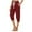 Wine, variant on zbxnLI Women's Capri Pants Stretch High Waist Drawstring Joggers Lounge Capris Sweatpants with Pockets