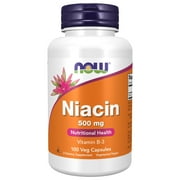 NOW Supplements, Niacin (Vitamin B-3) 500 mg, Essential B-Group Vitamin*, Nutritional Health, 100 Capsules