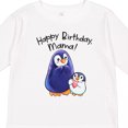 thumbnail image 4 of Inktastic Happy Birthday, Mama- Cute Penguins Boys or Girls Long Sleeve Toddler T-Shirt, 4 of 5
