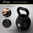 thumbnail image 6 of Champion Sports Rhino Kettlebell Weight, 15 lbs, Rubber, Black - Durable Kettle Bell with Smooth, Ergonomic Handle for Working Out - Free Weights for Exercises - Premium Strength Training Equipment, 6 of 6