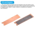 thumbnail image 4 of Uxcell 1 Pack M.2 2280 NVME SSD Heatsink Cooler Copper Heat Sink with Triangle Pry Tool,Screwdriver,Screws,Copper, 4 of 5