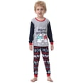 thumbnail image 4 of MyFav Matching Family Christmas Pajamas Set, Xmas Holiday PJs for Women/Men/Kids, Letter Printed Loungewear Sleepwear, 4 of 7
