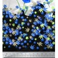 thumbnail image 3 of oneOone Organic Cotton Poplin Twill Fabric Artistic Flower Panel Print Sewing Fabric BTY 42 Inch Wide, 3 of 3