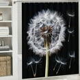 thumbnail image 6 of Pratyus Dandelion Seeds Blowing Printed Shower Curtain Decor with Hooks, 100% Polyester Fabric, Bathroom Home Bathtubs Decoration, Various Sizes 36x72, 6 of 7