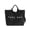 Black, variant on Corduroy Tote With Embroidered Letter Design Casual Shoulder Handbag For Daily Use