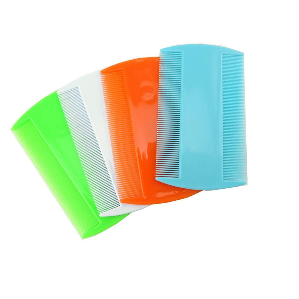 LANGING 4 Packs Double sided Pet Flea Combs Cat Dog Pet Grooming