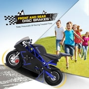 Mini Gas Power Pocket Bike Motorcycle for Kids, 40CC 4-Stroke Ride on Toys, Dual Brake, Max Speed 20 Mph, Max Weight 165 LB, Max Speed 18Mph, Age 8+