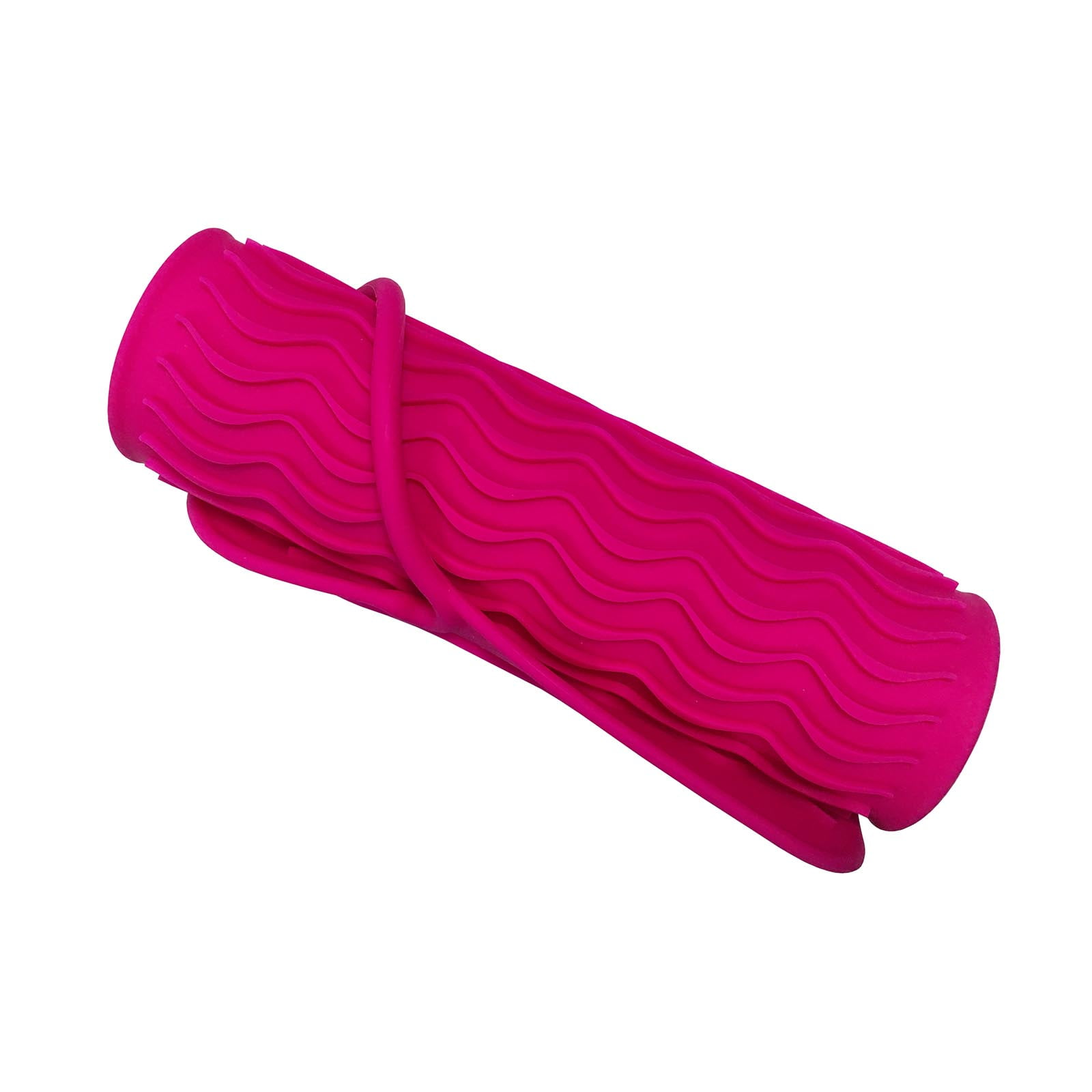 Hot Pink Heat Resistant Silicone Travel Mat, Antiheat Pad for Curling