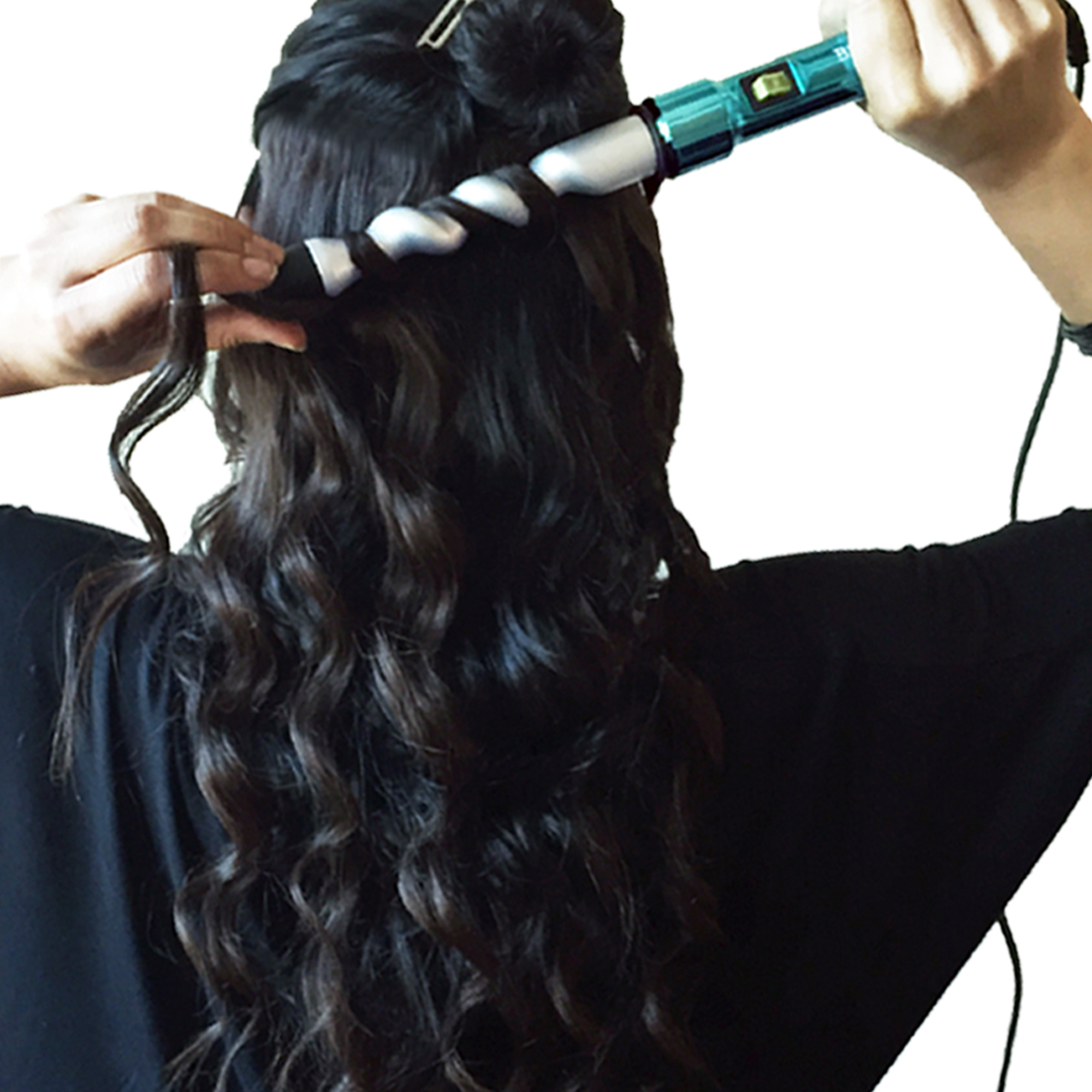 Bed Head Curlipops 1" Tourmaline + Ceramic Spiral Curling Wand, Turquoise - image 5 of 7