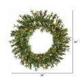 thumbnail image 2 of 36" Pre-Lit Mixed Country Pine Artificial Christmas Wreath - Clear Lights, 2 of 5