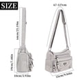 thumbnail image 3 of BadPiggies Women's Soft PU Leather Shoulder Bag Ladies Crossbody Purse and Handbags Lightweight Pocketbooks - Gray, 3 of 9