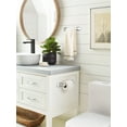 thumbnail image 2 of Amerock Highland Ridge Polished Nickel 9 inch (229mm) Towel Bar, 2 of 7