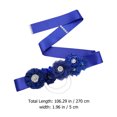 thumbnail image 3 of CIMAXIC Ceinture de Mariage 1 Pce avec Strass, Accessoire de Robe de Mariée, 106.3"X3.94"X0.39 Pouces, 3 of 4