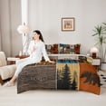 thumbnail image 4 of Feelyou Lodge Cabin Twin Bedding Sets 7pcs, Pine Tree Bedding Comforter Set, 4 of 7