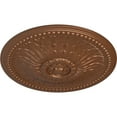 thumbnail image 3 of 29 3/8"OD x 2 7/8"P Springtime Ceiling Medallion, Hand-Painted Polished Copper, 3 of 5