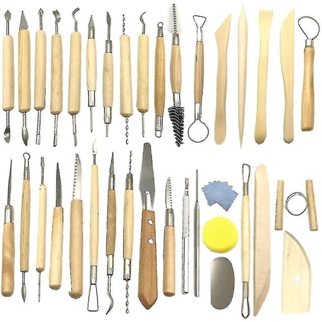 40 Pcs Ceramic Clay Tools Kit Pottery Sculpting Tools Set For Beginners Professional Art Crafts