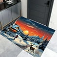 Clearance！ Jiusan Christmas Rugs Christmas Outdoor Rug Cartoon