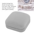 thumbnail image 3 of Velvet Jewelry Gift Box Case, Soft Lining, Plenty Storage Space, Light Gray, for Proposal Engagement, 3 of 8