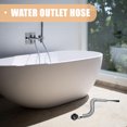 thumbnail image 3 of OULII 1Set Flexible Shower Drain Pipe Copper Silver for Homeowners Bathrooms, 3 of 8