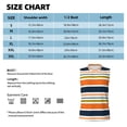 thumbnail image 6 of Haiem Men's Colorful Pastel Stripes Print Tank Tops Summer Sleeveless Cut Off Workout T-Shirts Fitness Vest Athletic Undershirts-3X-Large, 6 of 8