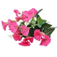 thumbnail image 2 of 1Pc Artificial Petunia Flower Bouquet,Silk Fake Morning Glory Hanging Flowers,Outdoor Flowers,Artificial Outdoor Flowers,Simulation Plants for Home Decoration Garden Wall Arrangement,Hot Pink,13.78", 2 of 8
