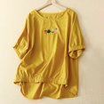 thumbnail image 3 of Birdeem T-Shirt Décontracté de Mode pour Femmes à Manches Courtes, Chandail à Col en V, Hauts, Blouse, 3 of 6