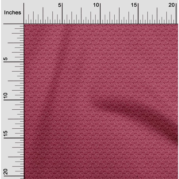 oneOone Cotton Poplin Fabric Geometric Block Print Fabric By Yard 42 Inch Wide