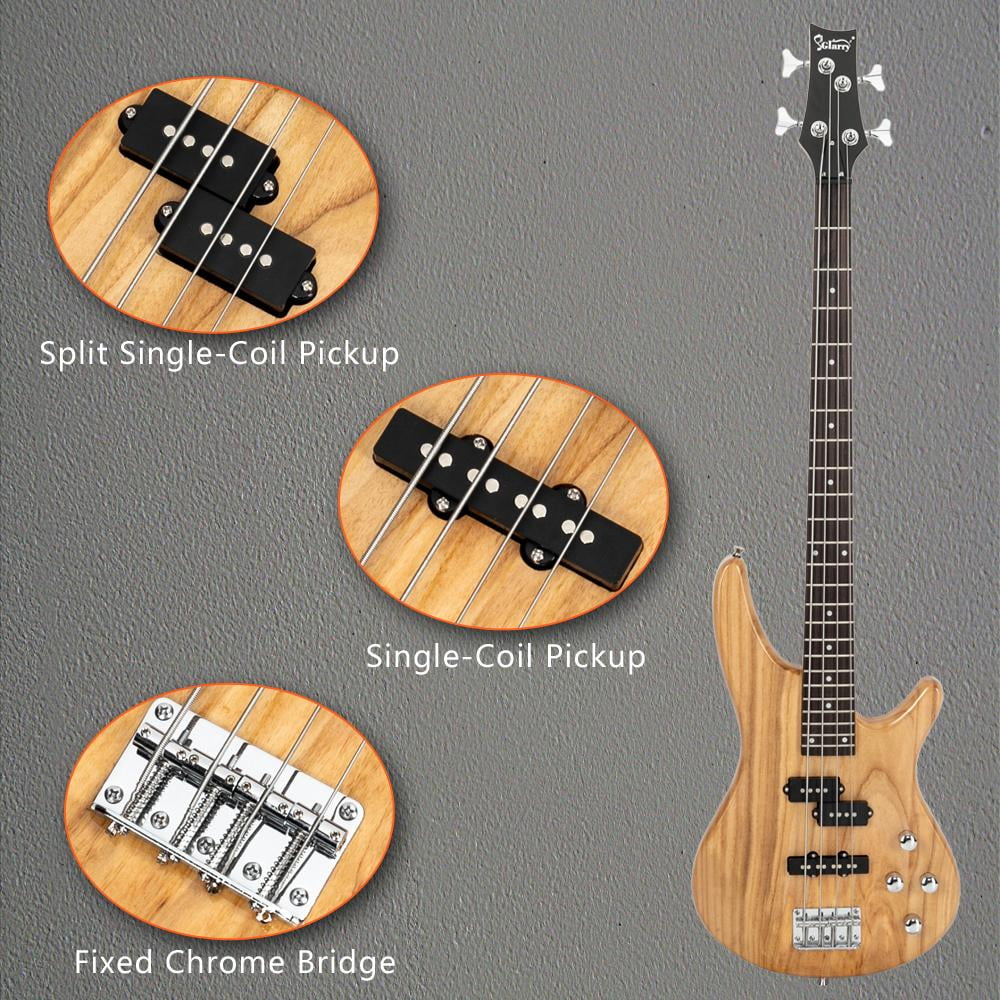 Bass Guitar Full Size 4 String Burlywood