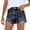 Black, variant on CAIXIA Jean Shorts Women Mid Rise Womens Denim Shorts Stretchy Bermuda Shorts Ripped Rolled Summer Casual Jorts with Pockets,XL