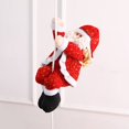 thumbnail image 2 of Climbing Rope Santa Claus Christmas Tree Pendant  Scene Decoration Fabric Home Decor Gift, 2 of 7