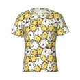 thumbnail image 4 of Vsdgher Cartoon Chicken Print Men's Dry Fit Mesh Athletic Shirts Moisture Wicking Tennis T-Shirt Tops, 4 of 9