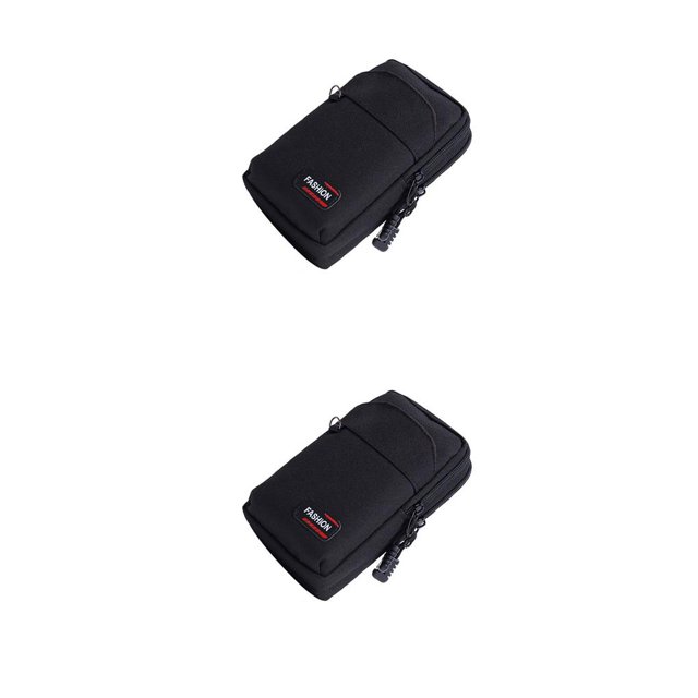 Greeniant Riñonera deportiva Unisex Casual Camping Running Pack Viaje Ejercicio Cinturón Bolsa Campistas Accesorios Doble capa Negro Type2 NO2 Greeniant CBP225819