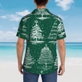 thumbnail image 6 of Bixox Men's Hawaiian Shirts Men's Christmas Trees Print Short-Sleeve Shirt-X-Large, 6 of 8
