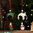 thumbnail image 3 of Christmas Ornament, Vintage Metal Santa Hot Air Balloon Hanging Decoration for Christmas Tree Holiday Home Fireplace Decor 2025, 3 of 5
