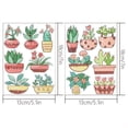 thumbnail image 2 of VATENICK 14pcs Diamond Painting Stickers Kits, Plants Diamond Painting Stickers Kits,DIY Creative Diamond Mosaic Sticker Craft Halloween Thanksgiving Christmas Gift for Beginners, 2 of 6