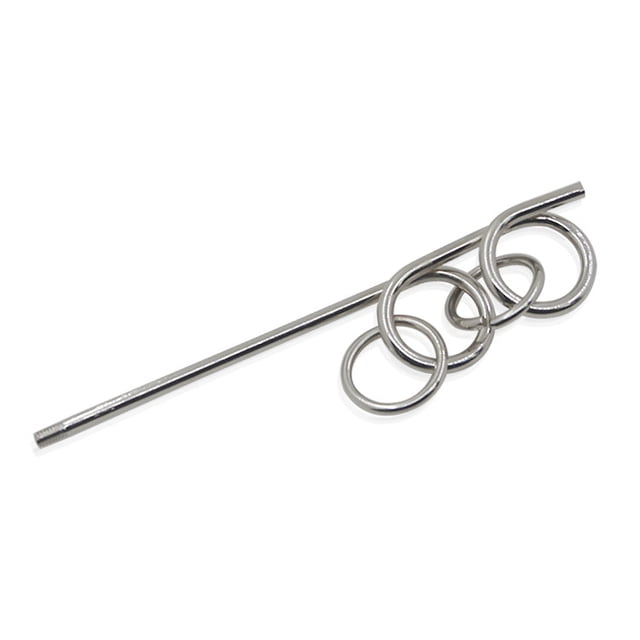 Rompecabezas con anillos de metal, rompecabezas, rompecabezas, rompecabezas, desbloqueador, truco má