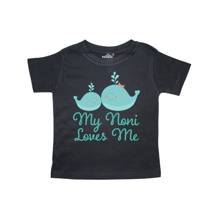 

Inktastic Noni Loves Me Grandchild Whale Gift Toddler Boy or Toddler Girl T-Shirt