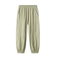 thumbnail image 4 of LIBRCLO Pants for Girls Boys Size 12 Sun Protection Mosquito Elastic Bottom Pants with Pockets Outdoor Summer Sports Kids Clothes, 4 of 6