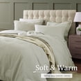 thumbnail image 5 of Full Comforter Set, Bed in A Bag 7-Pieces, Beige Textured All Season Comfortable Bedding Sets with Comforter, Sheets, Pillowcases & Shams (Beige, 80"x90"), 5 of 17