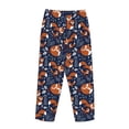 thumbnail image 3 of Lsque Cute Foxes Print Women's Pajama Pants, Lounge Pant - Comfortable Home Wear,Elastic Waistband, Stylish Design-Large, 3 of 9