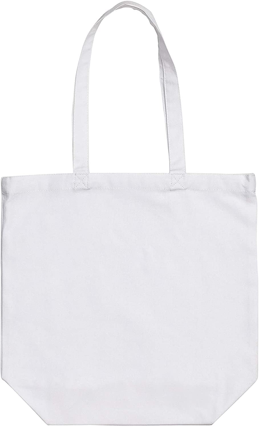 Creamy White Cotton Canvas Gift Bag Plain Shopping Shoulder Tote Shopper Bags 