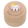thumbnail image 3 of Miangastore Baby Tooth Keepsake Box Teeth Container Box Lost Tooth Holder Wooden Tooth Saver, 3 of 8