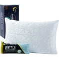 BETU Shredded Memory Foam Pillow with Adjustable Loft Breathable Bamboo Cooling Bed Pillow