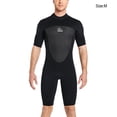 thumbnail image 4 of Soidarity Traje de buceo de alta eficiencia a prueba de frío de una pieza estilo de manga corta transpirable agradable a la piel traje de baño clásico Deportes acuáticos Hombres Negro METRO Soidarity OD020692-02, 4 of 6