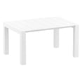 thumbnail image 3 of Luxury Commercial Living 7-Piece White Patio Dining Set with Extension Table 55", 3 of 6