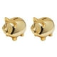thumbnail image 1 of 2X Alcancía de Cerdo de Oro de Cerámica, Hucha de Moneda Bonita, Muebles Creativos para El Hogar, Cerdo Dorado, 1 of 9